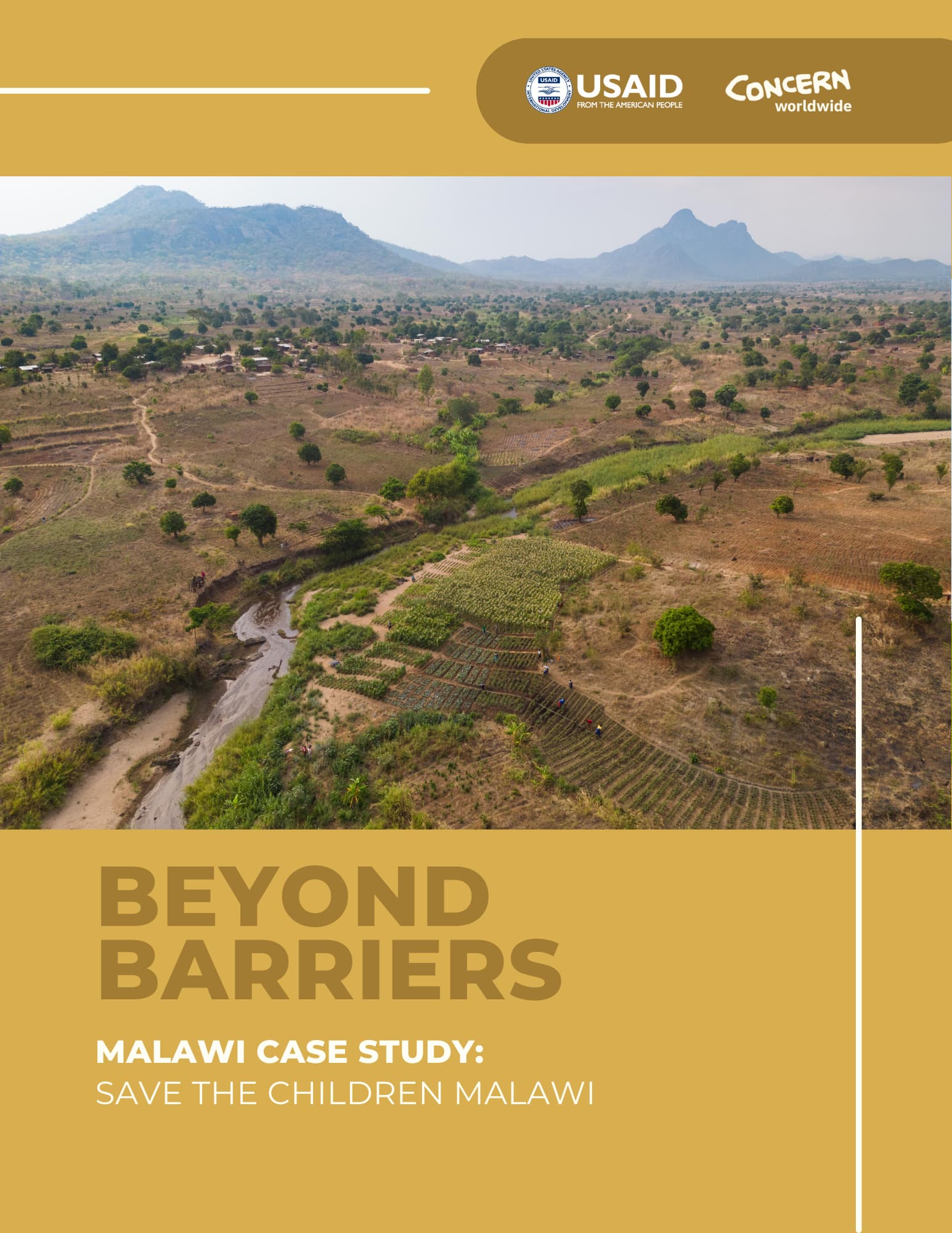 The cover page of the Save the Children Malawi case study