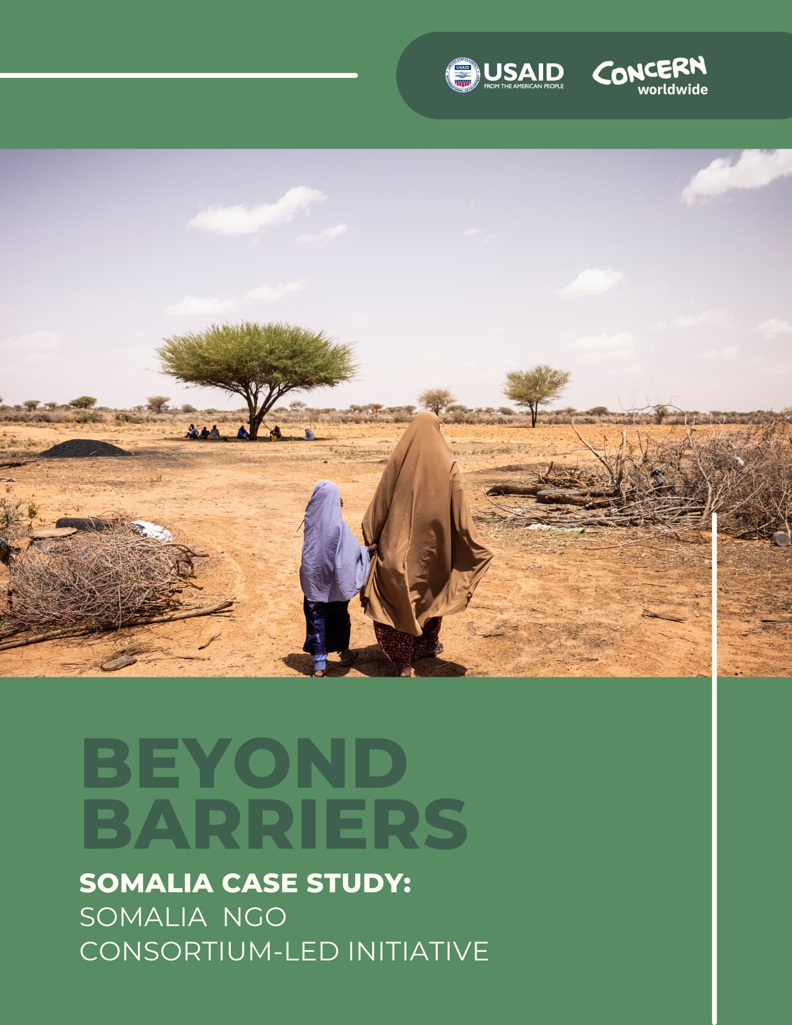 The cover of the Somalia NGO Consortium-Led Initiative case study